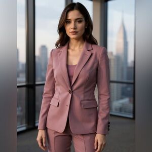 Halogen Dusky Rose Single-Button Blazer